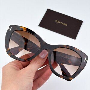 Tom Ford FT0940/S CARA 55F BRAND NEW Sunglasses Havana Gradient Brown Women
